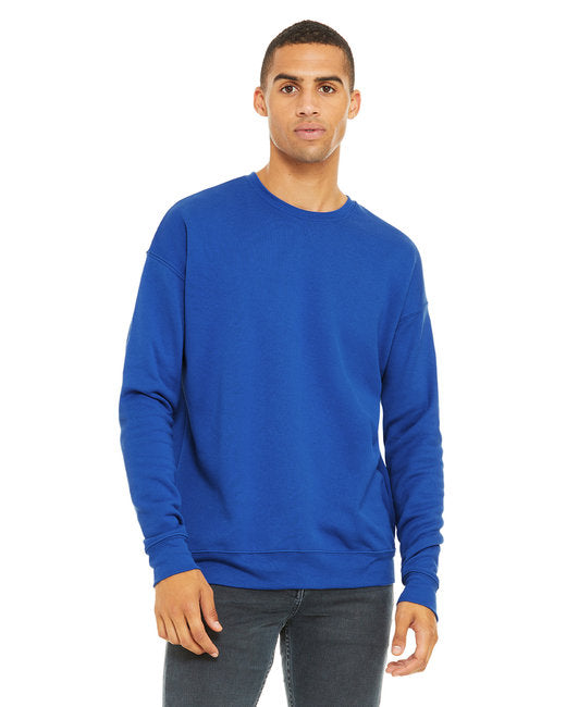 Bella + Canvas Unisex Drop Shoulder Fleece Crew Sweatshirts