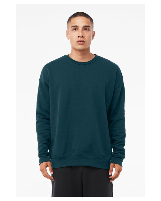 Bella + Canvas Unisex Drop Shoulder Fleece Crew Sweatshirts
