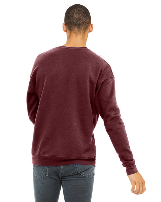 Bella + Canvas Unisex Drop Shoulder Fleece Crew Sweatshirts