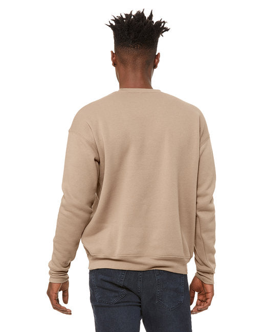 Bella + Canvas Unisex Drop Shoulder Fleece Crew Sweatshirts