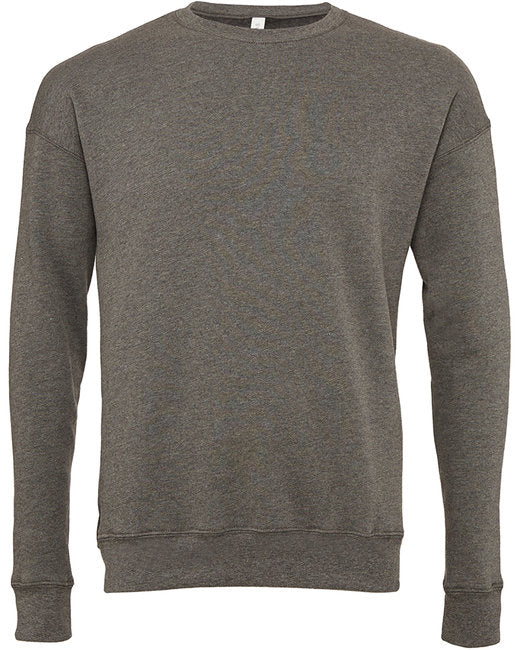 Bella + Canvas Unisex Drop Shoulder Fleece Crew Sweatshirts