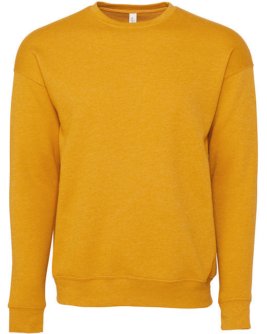 Bella + Canvas Unisex Drop Shoulder Fleece Crew Sweatshirts