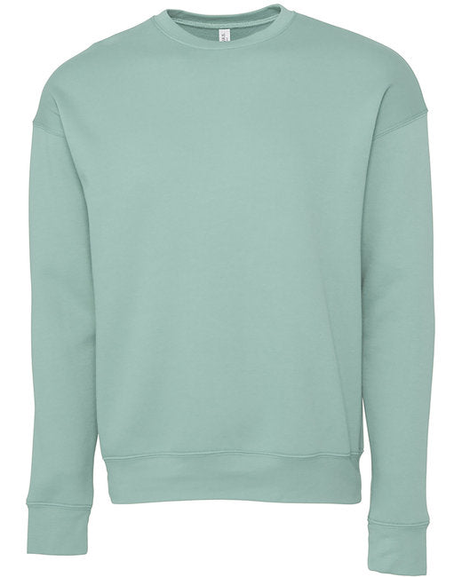 Bella + Canvas Unisex Drop Shoulder Fleece Crew Sweatshirts