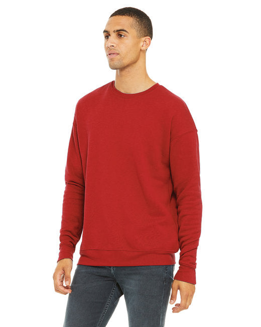 Bella + Canvas Unisex Drop Shoulder Fleece Crew Sweatshirts