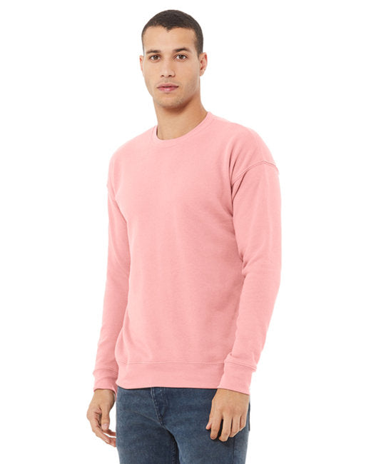 Bella + Canvas Unisex Drop Shoulder Fleece Crew Sweatshirts