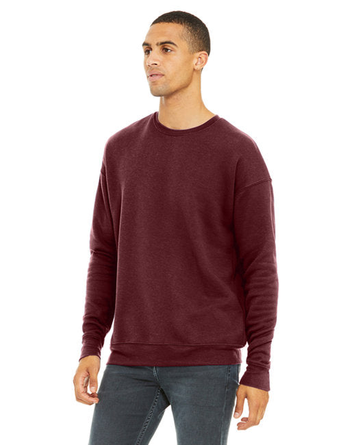 Bella + Canvas Unisex Drop Shoulder Fleece Crew Sweatshirts