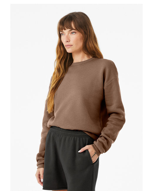 Bella + Canvas Unisex Drop Shoulder Fleece Crew Sweatshirts