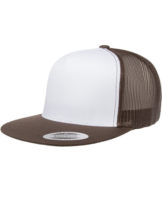 Yupoong Adult Classic Trucker with White Front Panel Cap