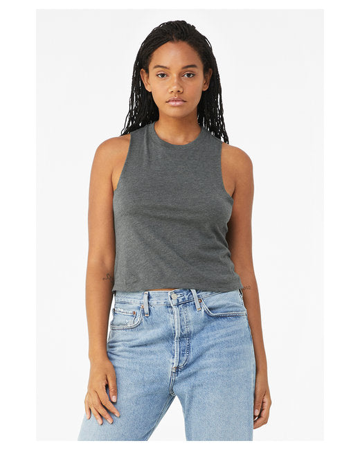 Bella + Canvas Ladies' Racerback Cropped Tank
