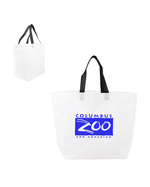 Prime Line Two-Tone Heat Sealed Non-Woven Tote ( 250-Pack )