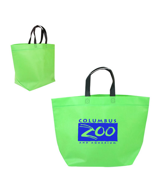 Prime Line Two-Tone Heat Sealed Non-Woven Tote ( 250-Pack )