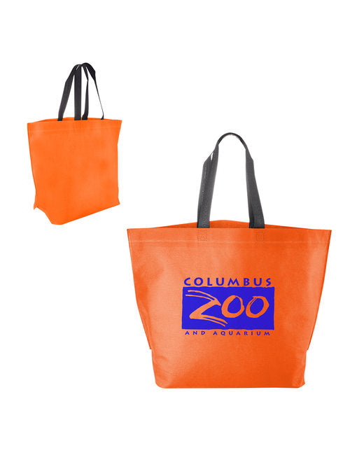 Prime Line Two-Tone Heat Sealed Non-Woven Tote ( 250-Pack )