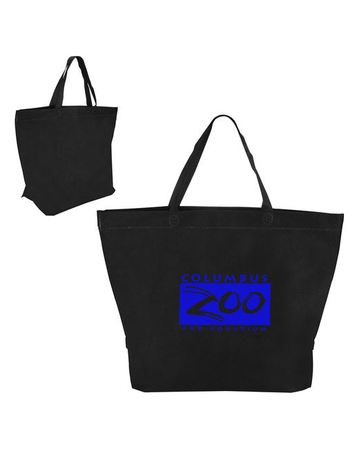 Prime Line Two-Tone Heat Sealed Non-Woven Tote ( 250-Pack )