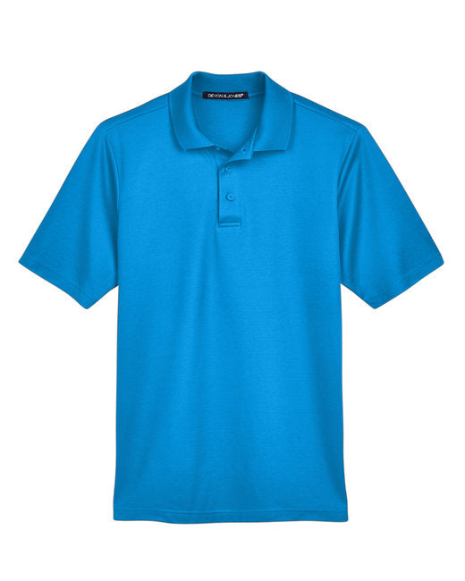 Devon & Jones CrownLux Performance® Men's Plaited Polo