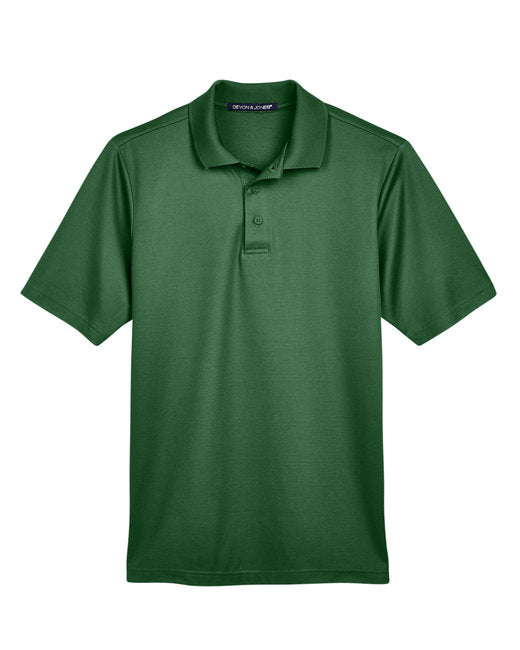 Devon & Jones CrownLux Performance® Men's Plaited Polo