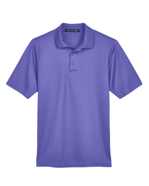 Devon & Jones CrownLux Performance® Men's Plaited Polo