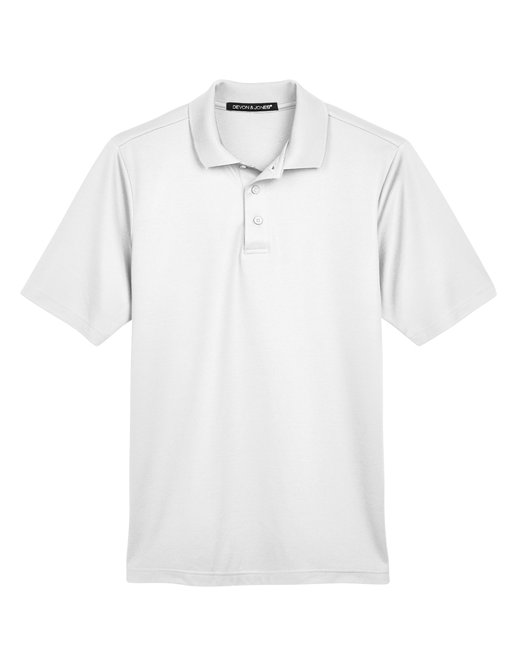 Devon & Jones CrownLux Performance® Men's Plaited Polo