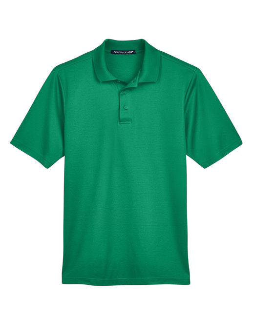 Devon & Jones CrownLux Performance® Men's Plaited Polo