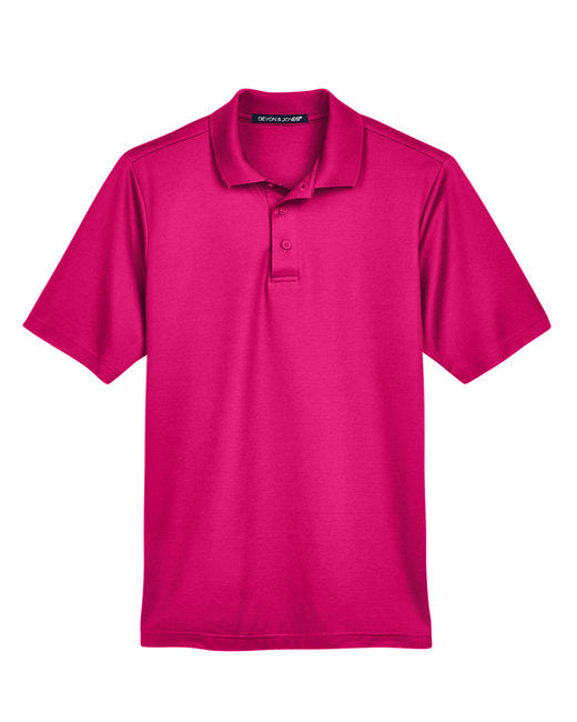 Devon & Jones CrownLux Performance® Men's Plaited Polo
