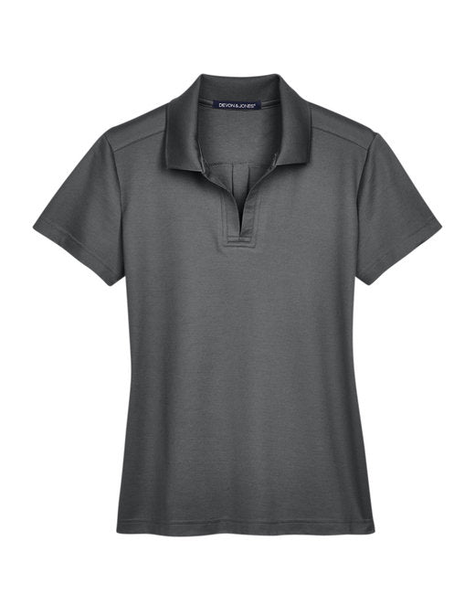 Devon & Jones CrownLux Performance® Ladies' Plaited Polo