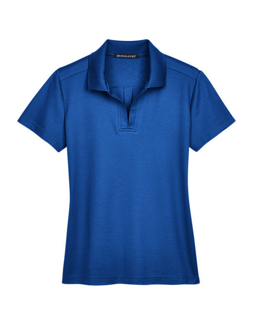 Devon & Jones CrownLux Performance® Ladies' Plaited Polo