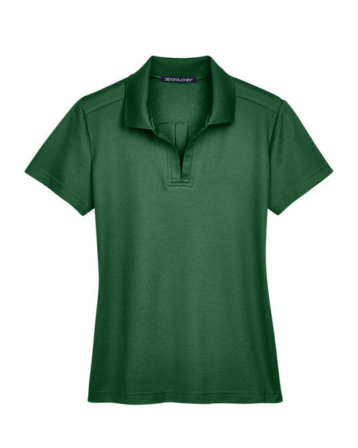 Devon & Jones CrownLux Performance® Ladies' Plaited Polo