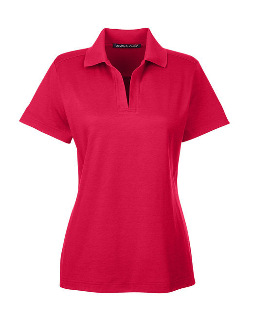 Devon & Jones CrownLux Performance® Ladies' Plaited Polo