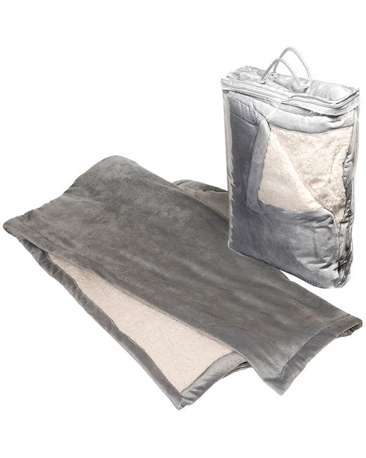 Prime Line Micro Mink Sherpa Blanket ( 12-Pack )