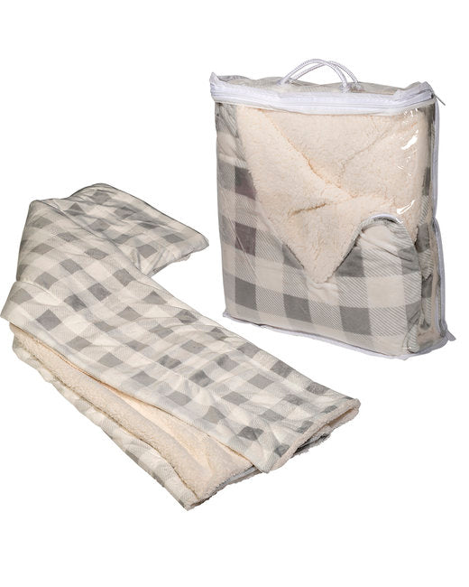 Prime Line Micro Mink Sherpa Blanket ( 12-Pack )