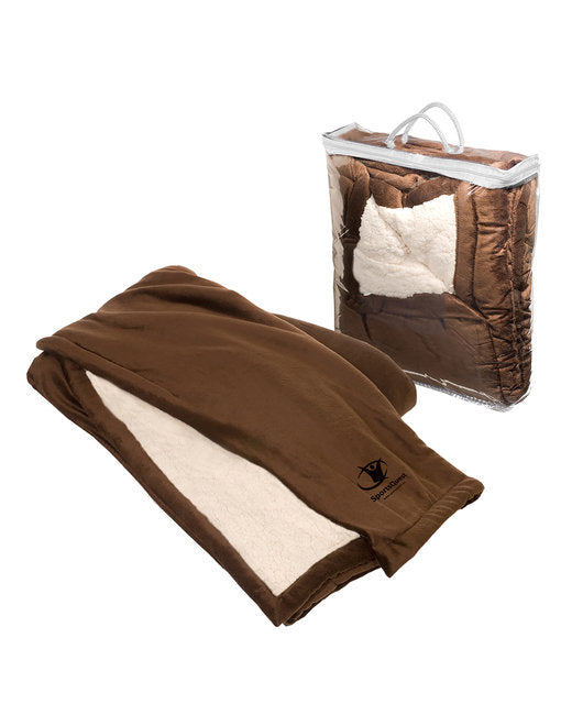 Prime Line Micro Mink Sherpa Blanket ( 12-Pack )