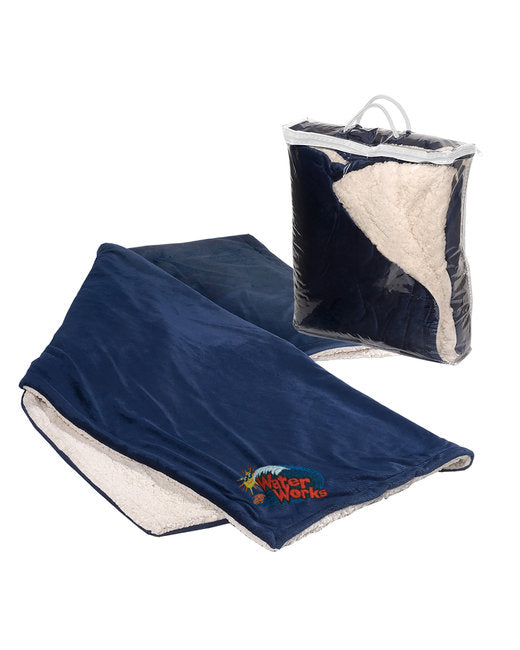 Prime Line Micro Mink Sherpa Blanket ( 12-Pack )