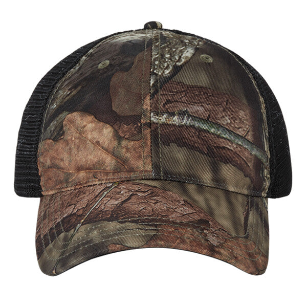 Garment Washed Printed Trucker Cap
