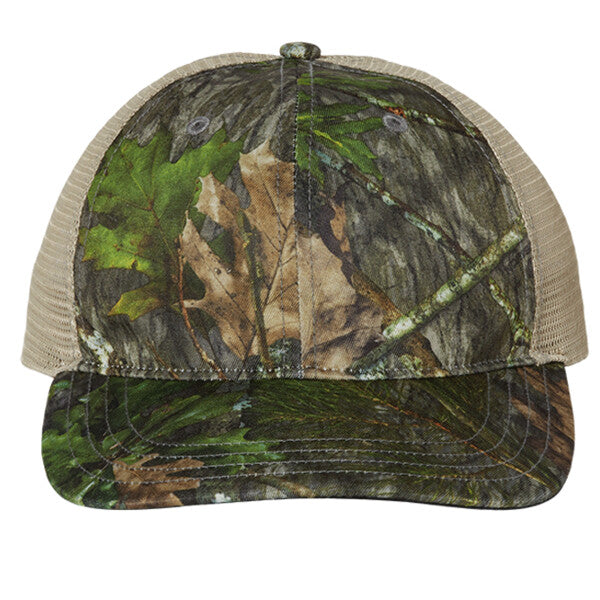 Garment Washed Printed Trucker Cap
