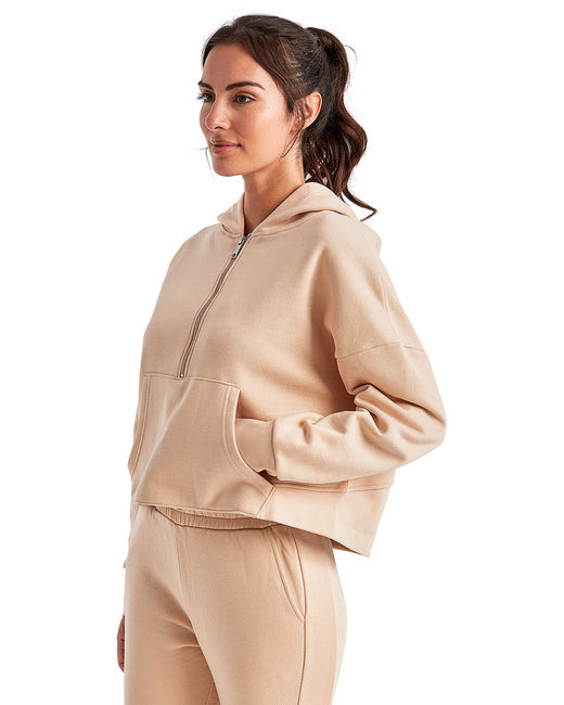 TriDri Ladies' Alice Half-Zip Hooded Sweatshirt