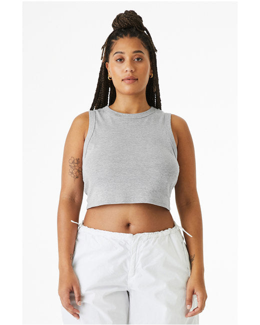 Bella + Canvas Ladies' Micro Rib Muscle Crop Tank
