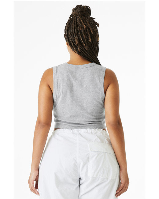 Bella + Canvas Ladies' Micro Rib Muscle Crop Tank