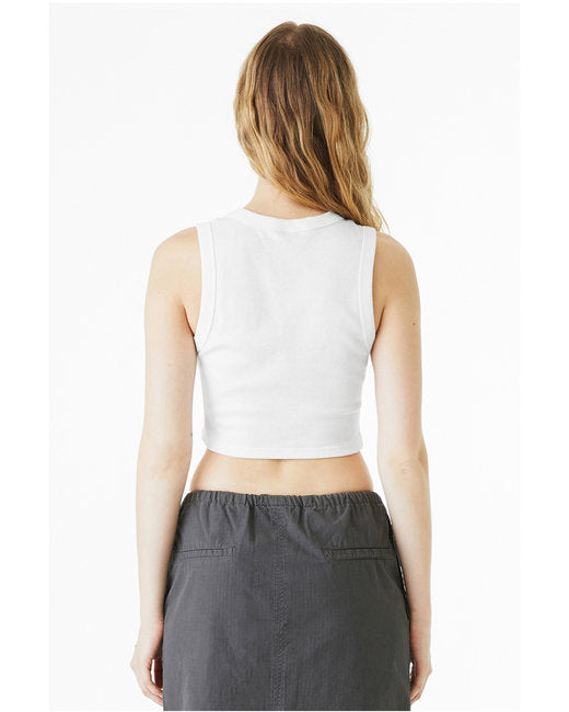 Bella + Canvas Ladies' Micro Rib Muscle Crop Tank