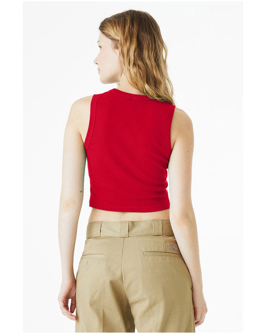 Bella + Canvas Ladies' Micro Rib Muscle Crop Tank