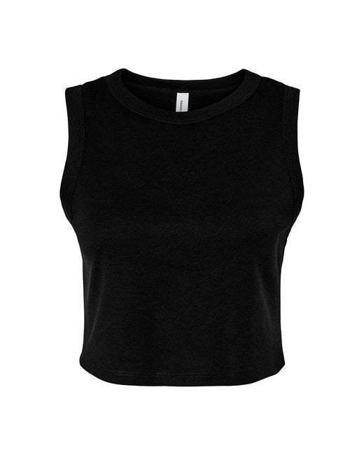 Bella + Canvas Ladies' Micro Rib Muscle Crop Tank