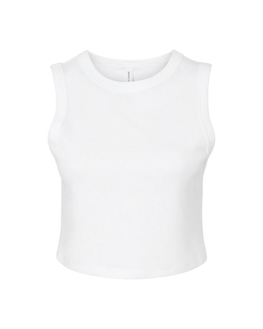 Bella + Canvas Ladies' Micro Rib Muscle Crop Tank