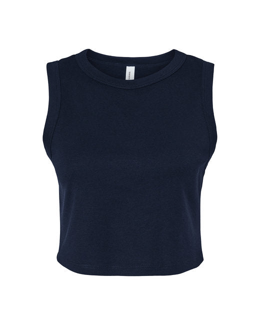 Bella + Canvas Ladies' Micro Rib Muscle Crop Tank