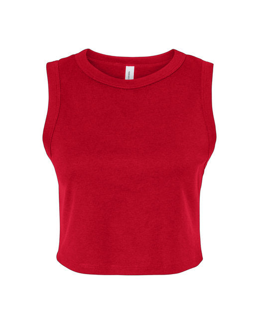 Bella + Canvas Ladies' Micro Rib Muscle Crop Tank