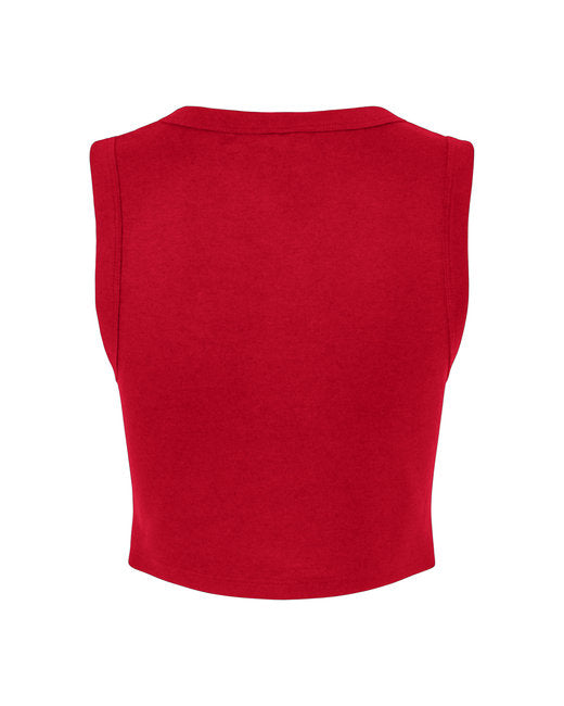 Bella + Canvas Ladies' Micro Rib Muscle Crop Tank
