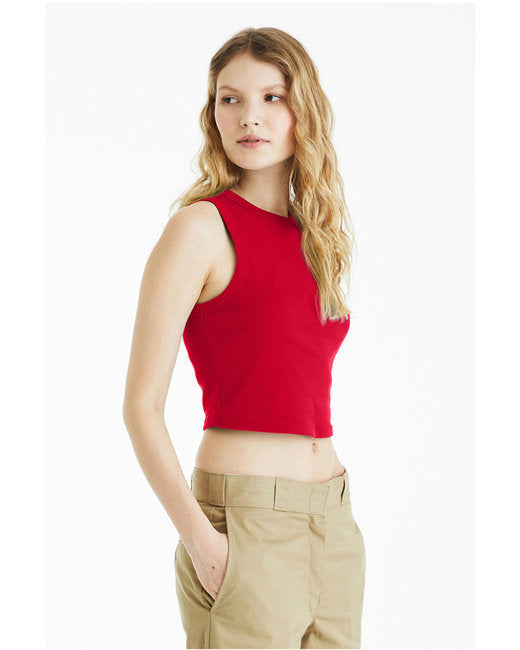 Bella + Canvas Ladies' Micro Rib Muscle Crop Tank