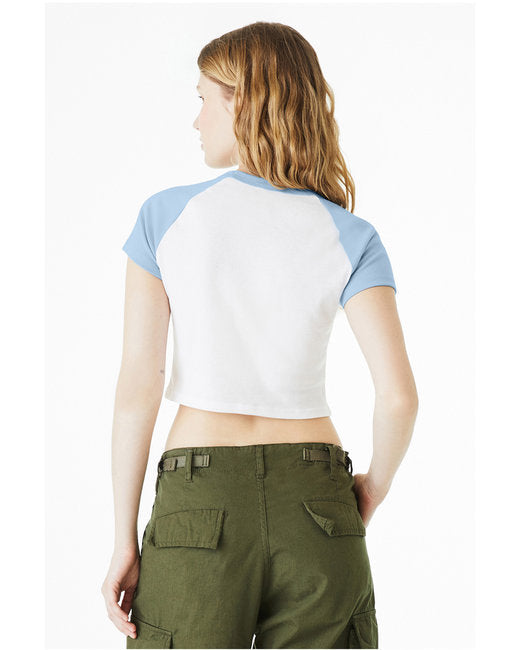 Ladies' Micro Ribbed Raglan Baby Tee