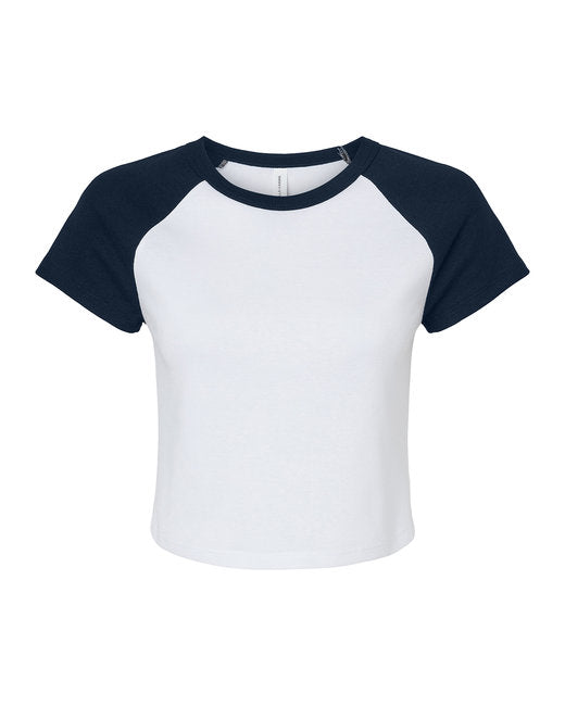 Ladies' Micro Ribbed Raglan Baby Tee