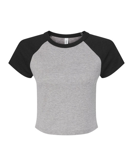 Ladies' Micro Ribbed Raglan Baby Tee