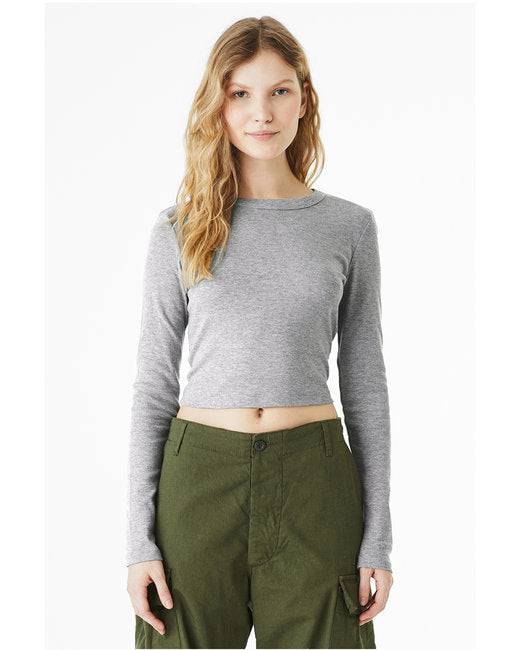 Bella + Canvas Ladies' Micro Ribbed Long Sleeve Baby Tee