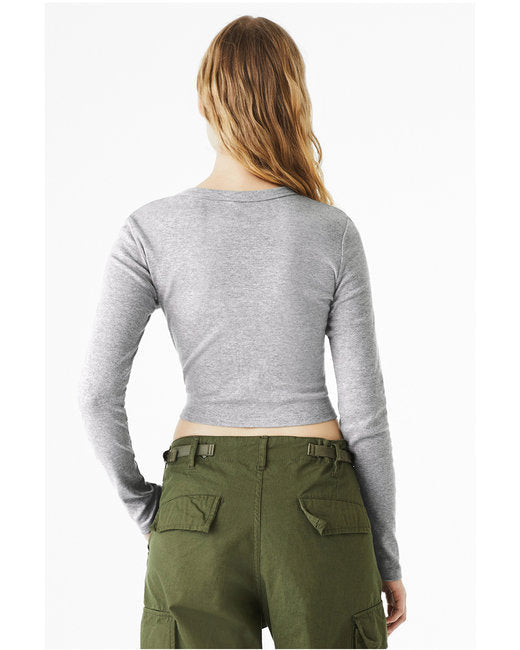 Bella + Canvas Ladies' Micro Ribbed Long Sleeve Baby Tee