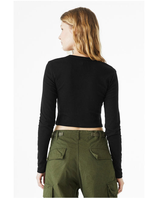 Bella + Canvas Ladies' Micro Ribbed Long Sleeve Baby Tee